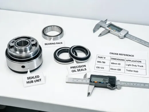 Wheel bearing kit and oil seal catalog reference